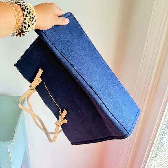 Spartina 449 Navy Blue Tote Nautical - Picture 4 of 10